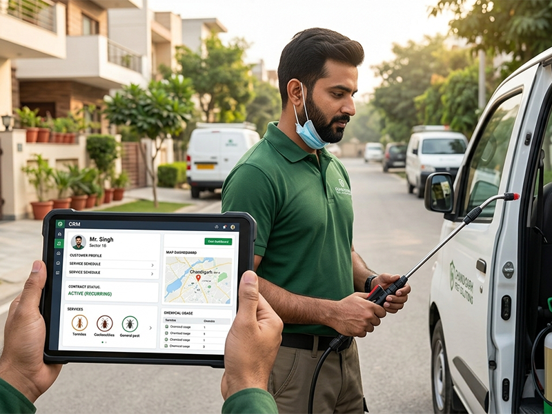 Pest Control CRM in Chandigarh: How Modern Pest Control Companies Manage Customers, Services & Recurring Contracts