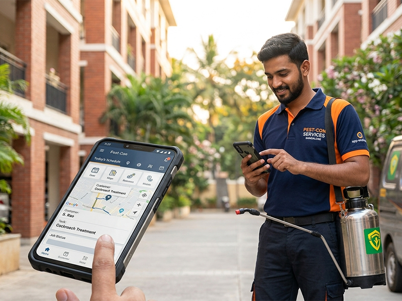 Pest Control Technician App Bangalore: Digitally Manage Field Technicians with Smart Mobile Solutions