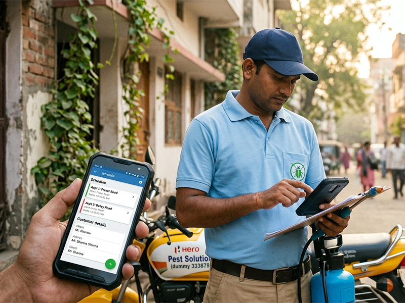 Pest Control Technician App Patna: How Mobile Apps Are Transforming Field Service Operations
