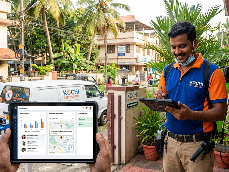Pest Control CRM Kochi: How CRM Software Helps Pest Control Businesses Manage Customers, Services, and Contracts