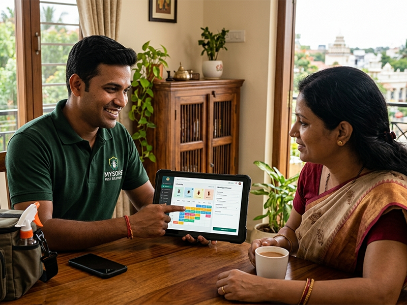 Pest Control Software Mysuru: How Digital Platforms Help Pest Control Companies Automate Customer Bookings